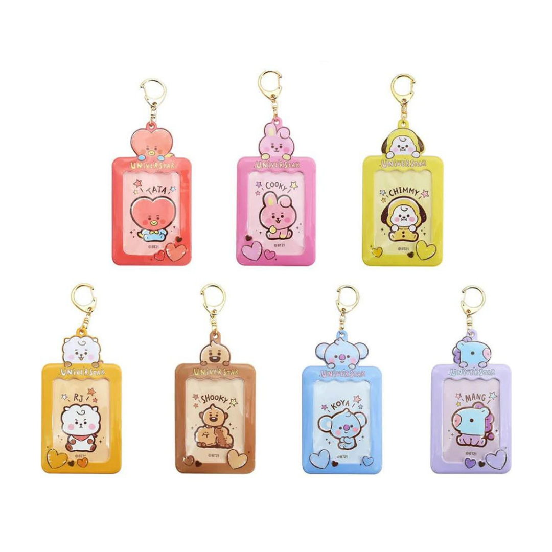 Official BT21 Cooky Photocard Keychain Holder