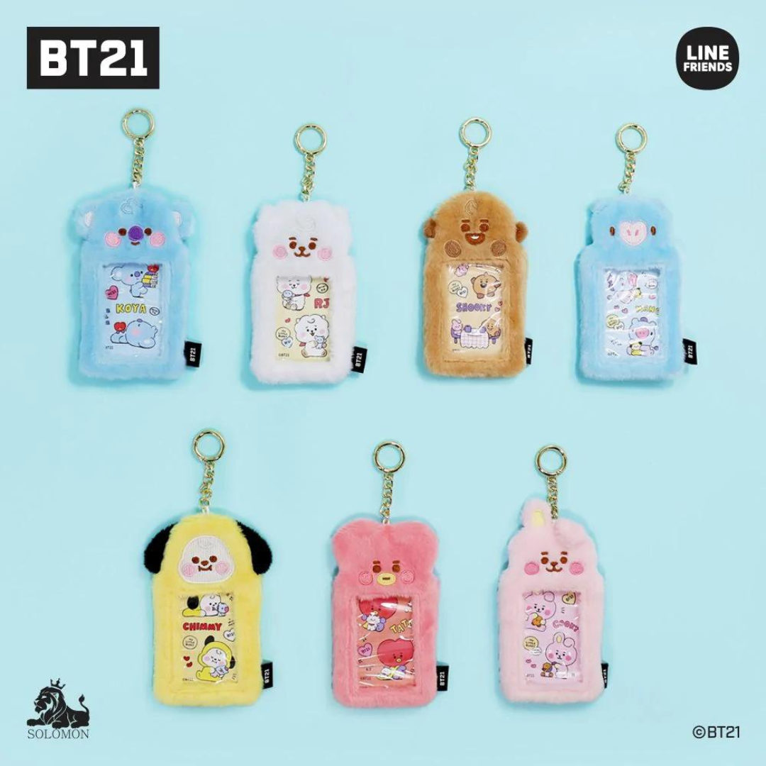 BT21 Fluffy Photocard Keychain Holder | UK Kpop Album Store – chuchucherry