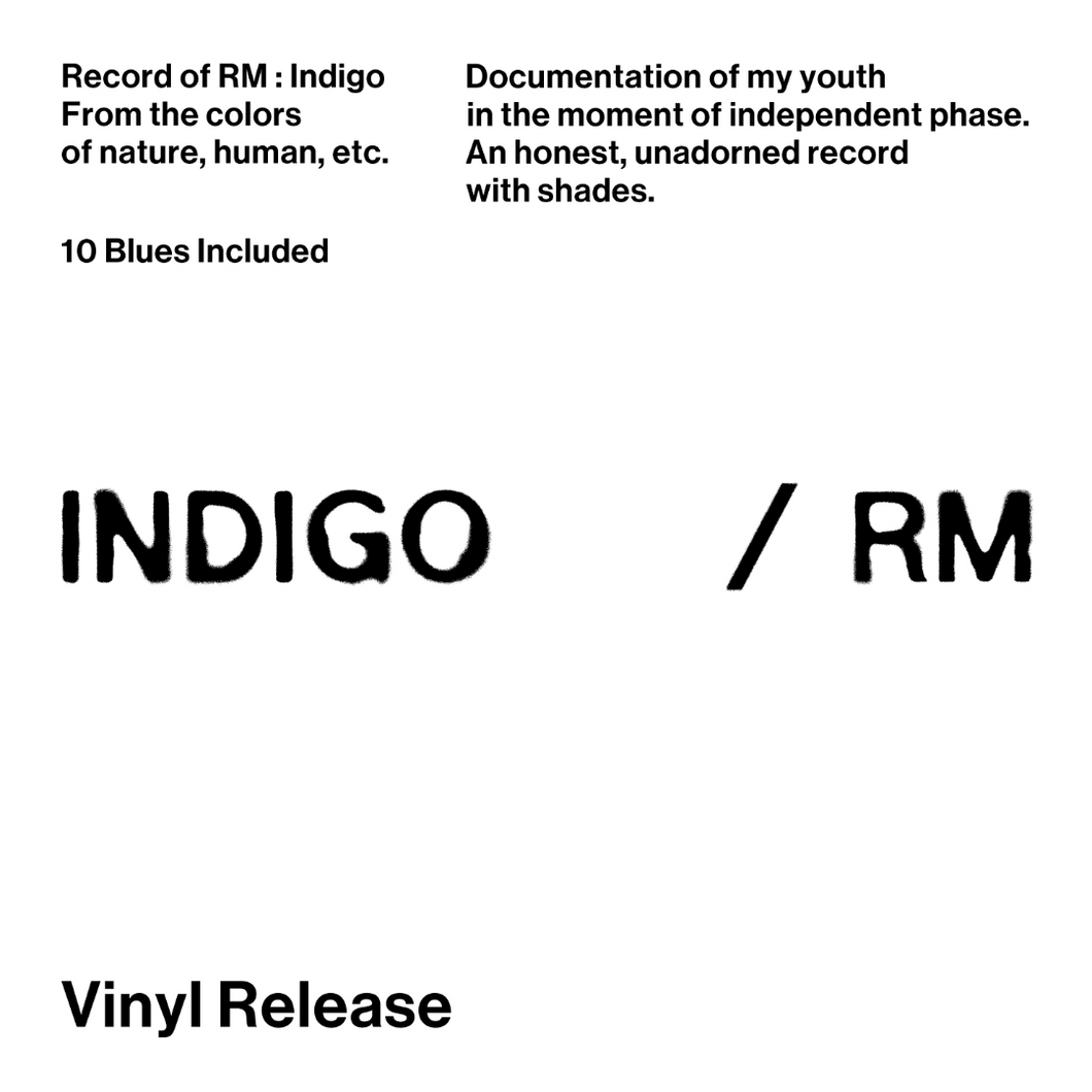 BTS RM Indigo LP Vinyl Pre-order