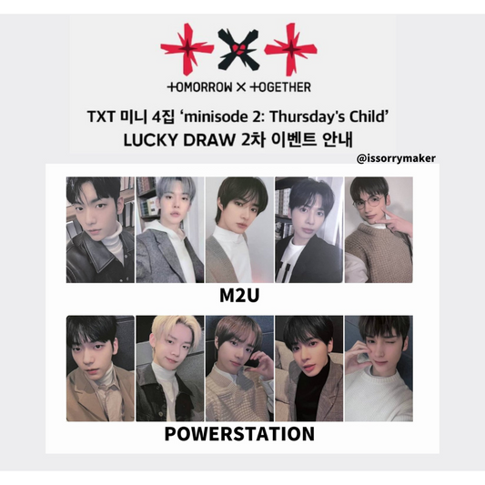 TXT Thursday's Child Lucky Draw Photocards