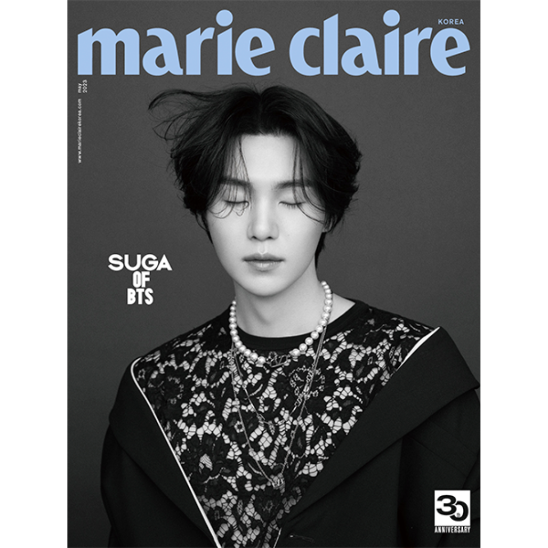 https://chuchucherry.com/products/suga-bts-marie-claire-may-2023-magazine-pre-order Min Yoongi SUGA (BTS) Marie Claire May 2023 Magazine Pre-order for sale. Buy from a huge collection of albums & official merch at the best online kpop store marketplace in Manchester UK. Our shop sells Bangtan Boys BT21 TXT ENHYPEN & Stray Kids. Korean charts. D-DAY Agust D Album debut with Weverse photocard POB gift.