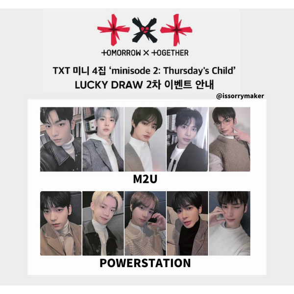 TXT Beomgyu Thursday’s Child Lucky Draw online