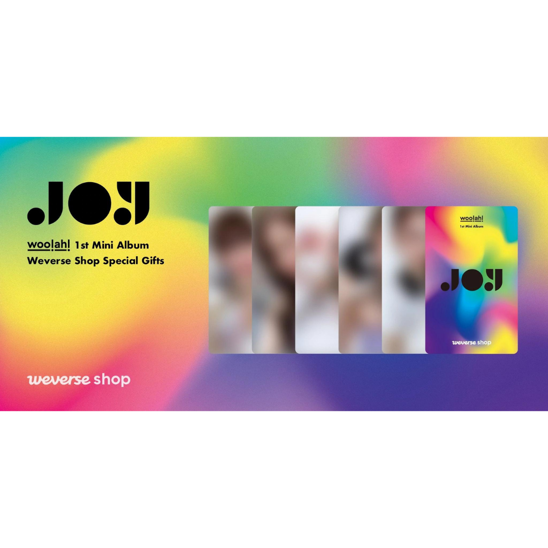 UK Free shipping for Woo!Ah! JOY. All versions available with Weverse pre-order benefit POB photocards. Buy from a huge collection of official merch at the best online kpop store marketplace in Manchester UK Europe. Our shop stocks BTS BT21 Enhyphen TXT Blackpink. Album sales count towards GAON & Hanteo Korean charts.